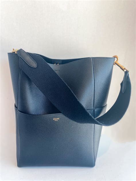 celine sangle small|Small Seau Sangle bag in soft grained calfskin .